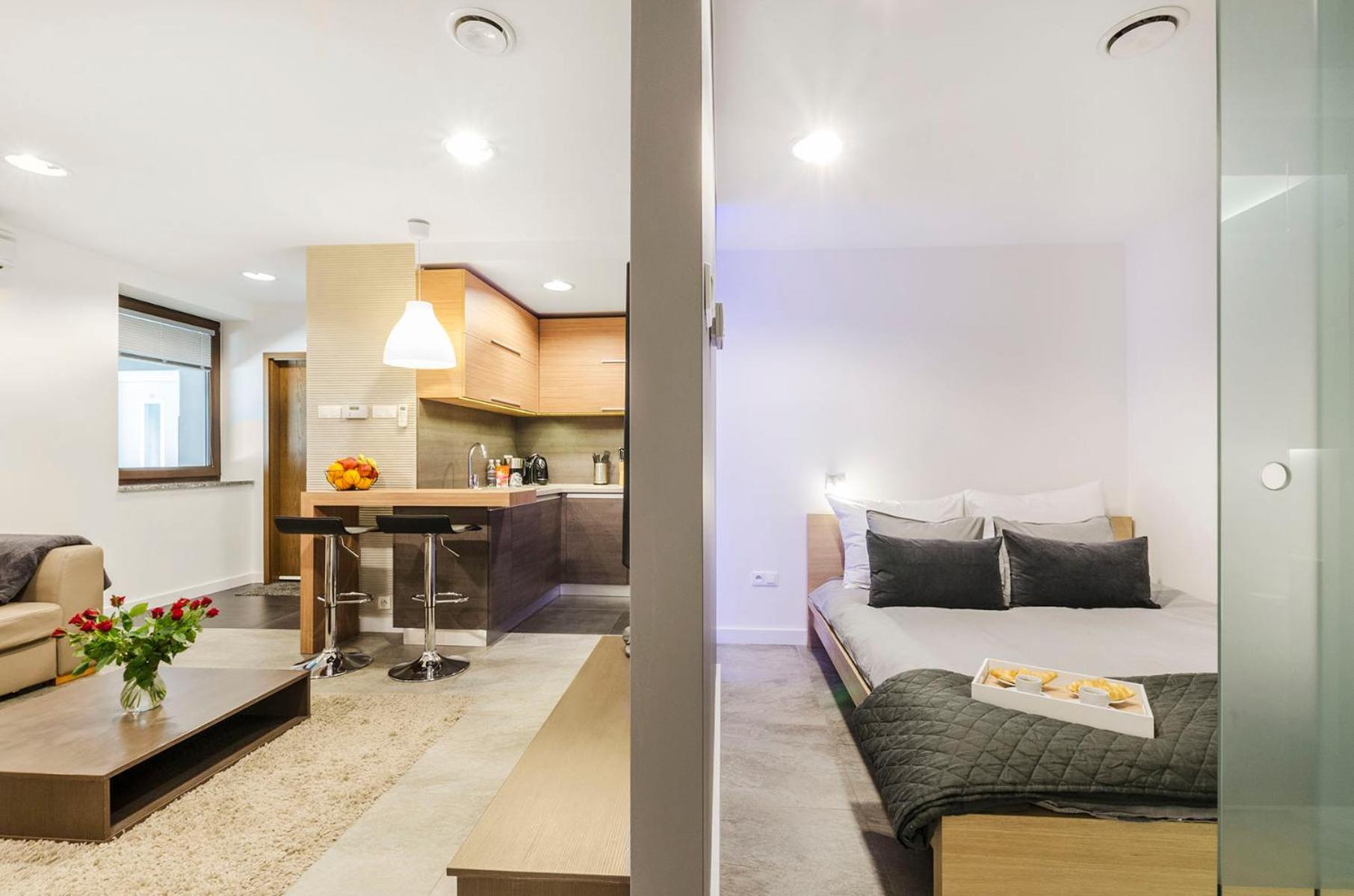 Lupoapartments Kosynierow Klimatyzacja Dostep Na Kod Łódź Oda fotoğraf